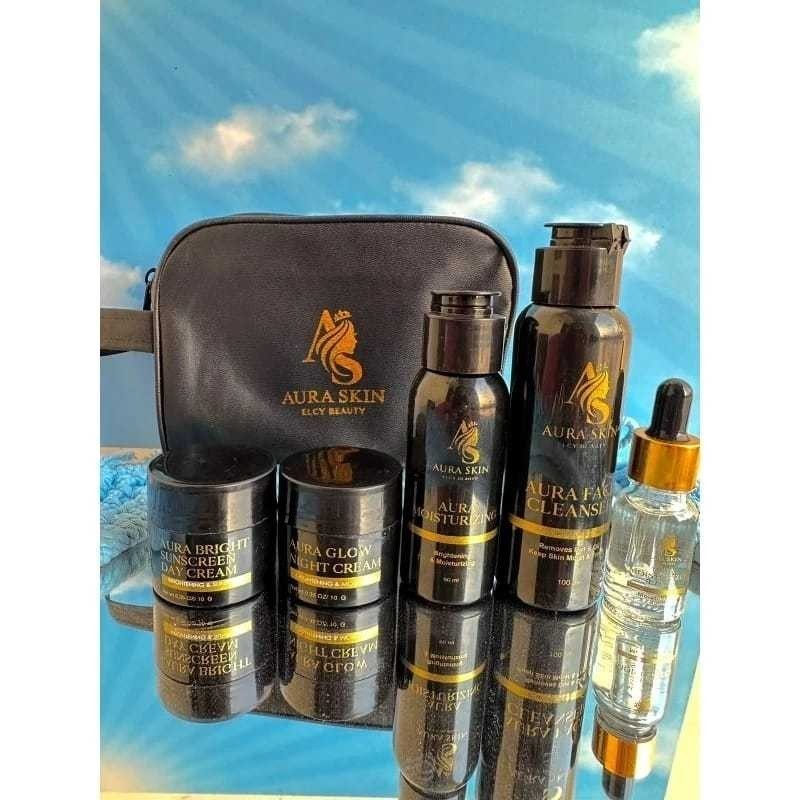 [original] [LIVE!] DB [FREE GIFT] PAKET WAJAH AURA SKIN 5in1 ELCY BEAUTY SKINCARE sda