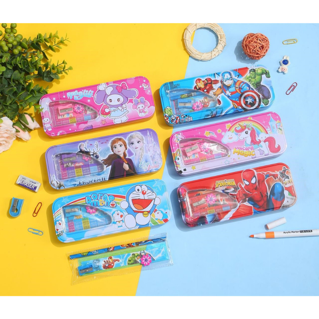 

Kotak Pensil + Set Alat Tulis KARAKTER - K-658 JS