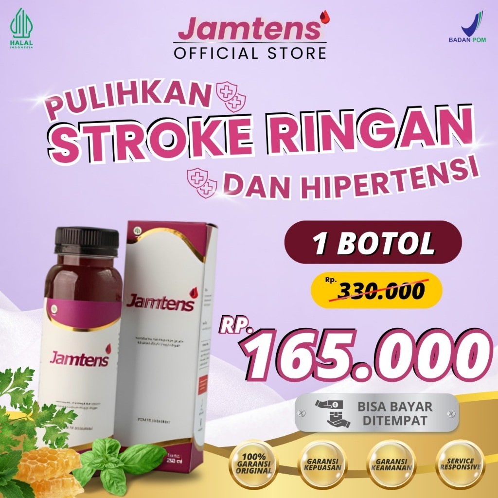 Jamtens  Herbal Solusi Atasi Aliran Darah Tersumbat Hipertensi dan Stroke Ringan