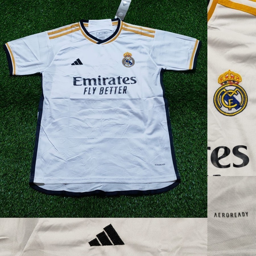 JERSEY BOLA REAL MADRID HOME 2023/2024 GRADE ORI IMPORT PREMIUM IMPORT PREMIUM GO THAILAND