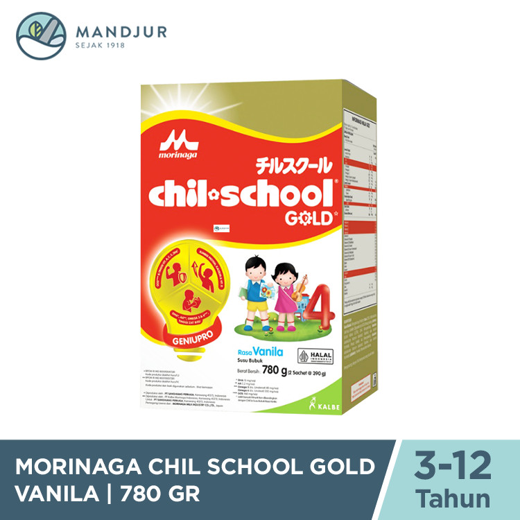 

Morinaga Chil School Gold Vanila 780 Gr - Susu Pertumbuhan Anak 3-12 Tahun