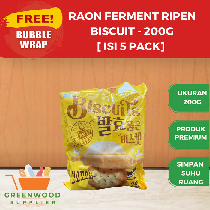 

Raon Ferment Ripen Biscuit 200G [ISI 5 PACK]