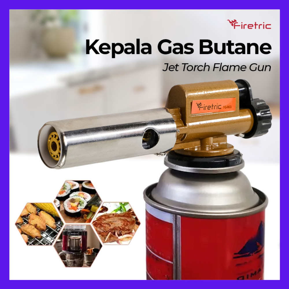 SILVIA ATENA STORE-Kepala Gas Torch Kaleng Tabung Portable Firetric Kepala Gas Butane Jet Torch Flam