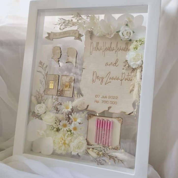 Mahar Pernikahan transparan Rustic Cantik