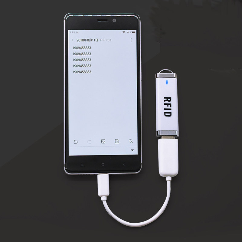 RF USB RFID Card Only Reader For Android micro USB Mini 125khz TK4100 or 13.56mhz MF NFC Portable Sc