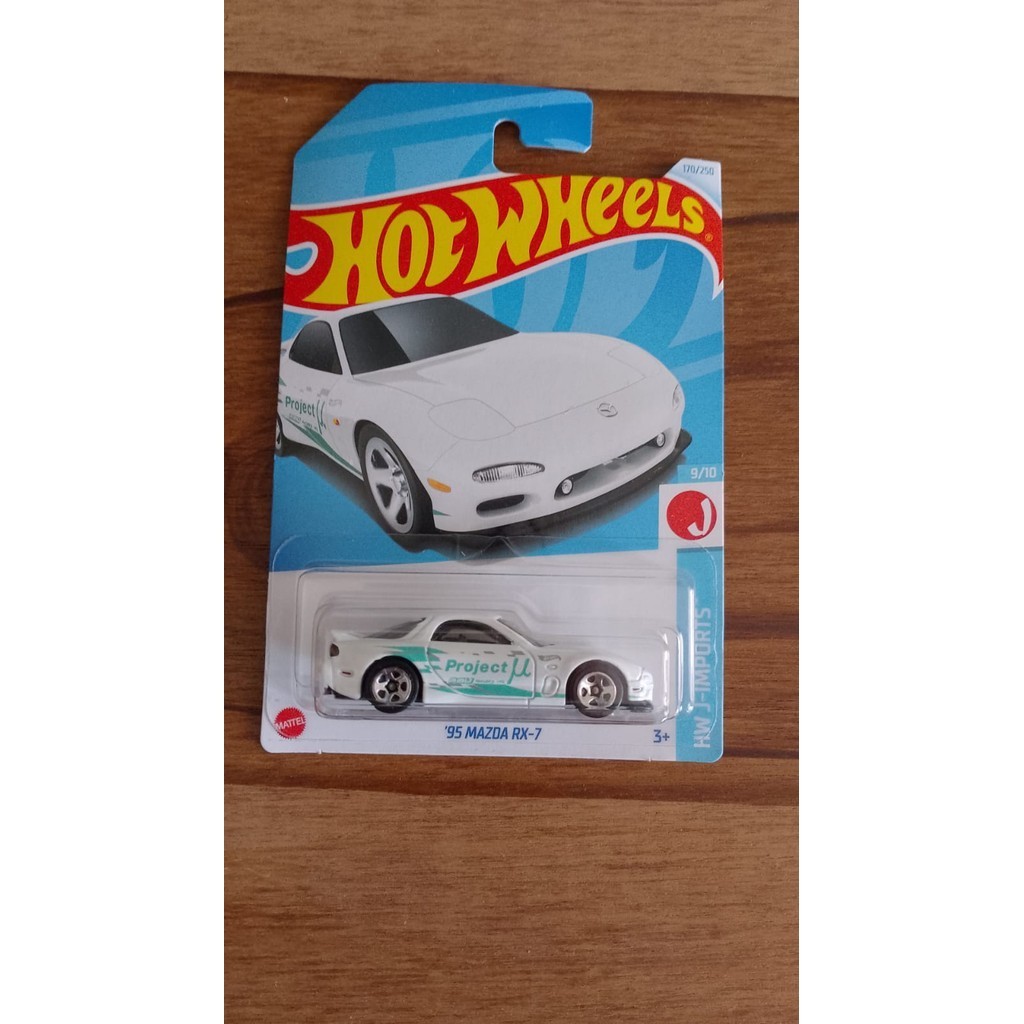 HOTWHEELS '95 MAZDA RX-7 PUTIH ORIGINAL MATTEL