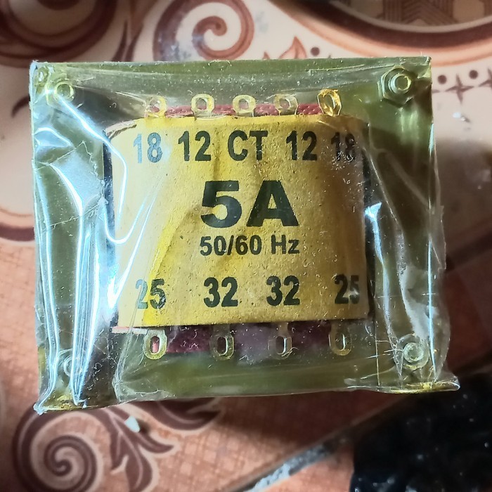 trafo 5a kecil CT 32V 32 V VAC 5 A Kotak amper ampere travo Fajar
