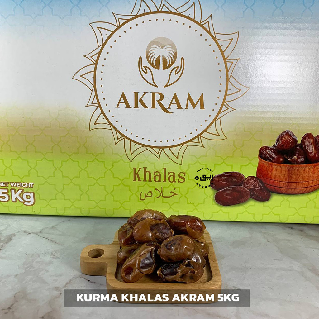 

KURMA KHALAS AKRAM PREMIUM QUALITY ORIGINAL 5kg