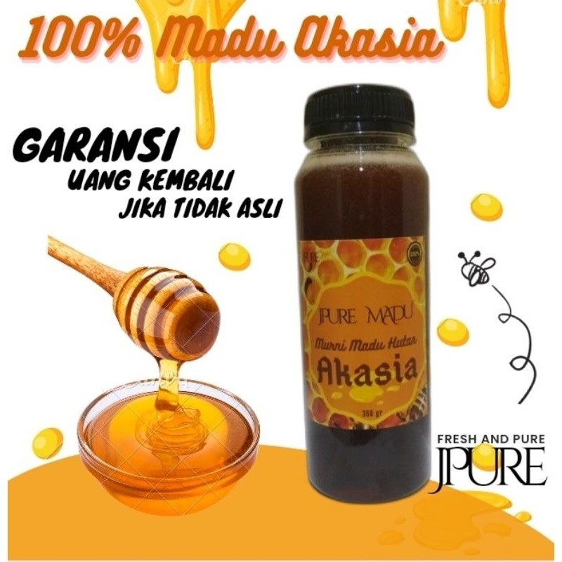 

Madu Asli dari Hutan Lindung Akasia Sumatra Jambi | Madu Jpure 360gr