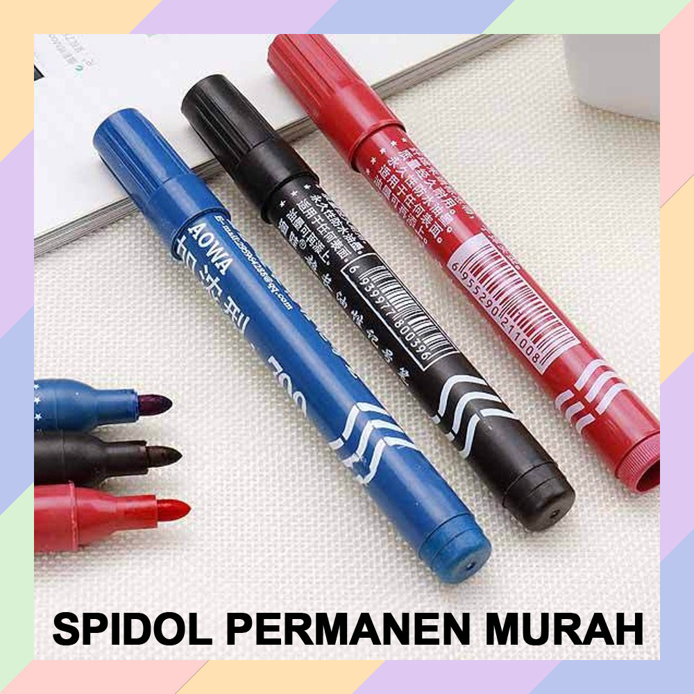 

AT16 Spidol PERMANEN MURAH Hitam Biru Merah Alat Tulis Marker Tebal Sekolah Kantor Paket 29A5