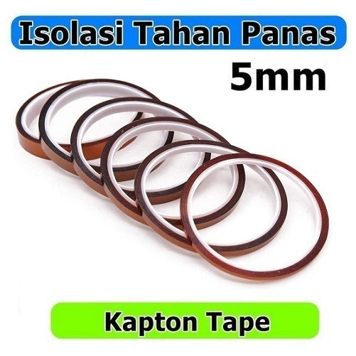 

GG05 5mm Kapton Tape Isolasi Tahan Panas High Temperature Polyimide Heat