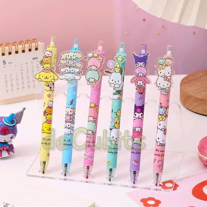 

DC Bolpen Pen Pulpen Kuromi Cinnamoroll Twin Stars Hello Kitty Pompompurin Pochacco TUMPUK