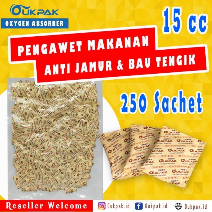 

TERJUAL Oxygen Absorber - OUKPAK 15cc Pengawet Makanan Oksigen Food Grade