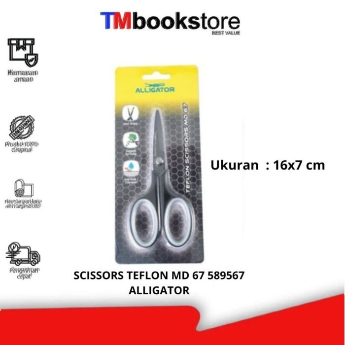 

SCISSORS TEFLON MD 67 589567 ALLIGATOR TMBOOKSTORE