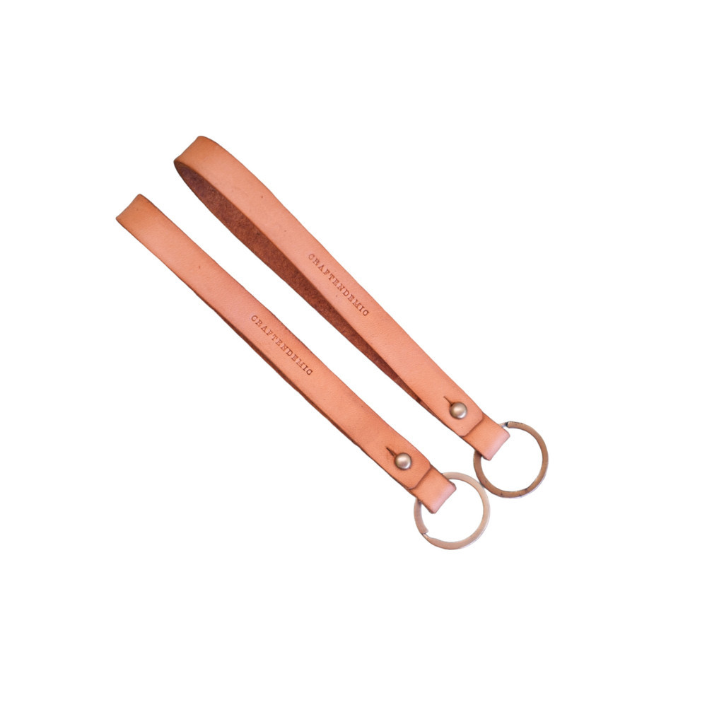 

Leather Lanyard Keychain / key holder