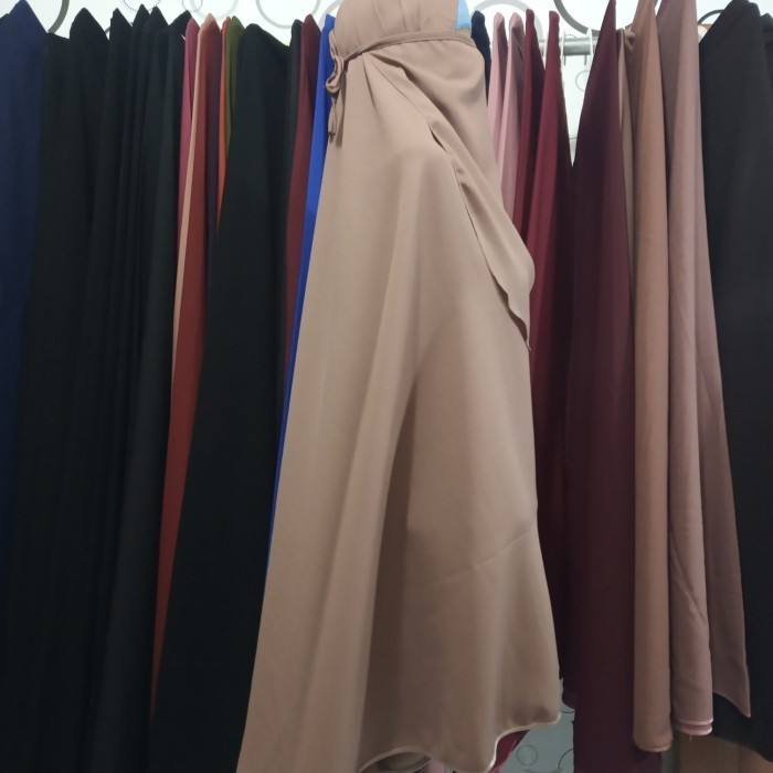 promo ✨ -jilbab syari jumbo - Hitam