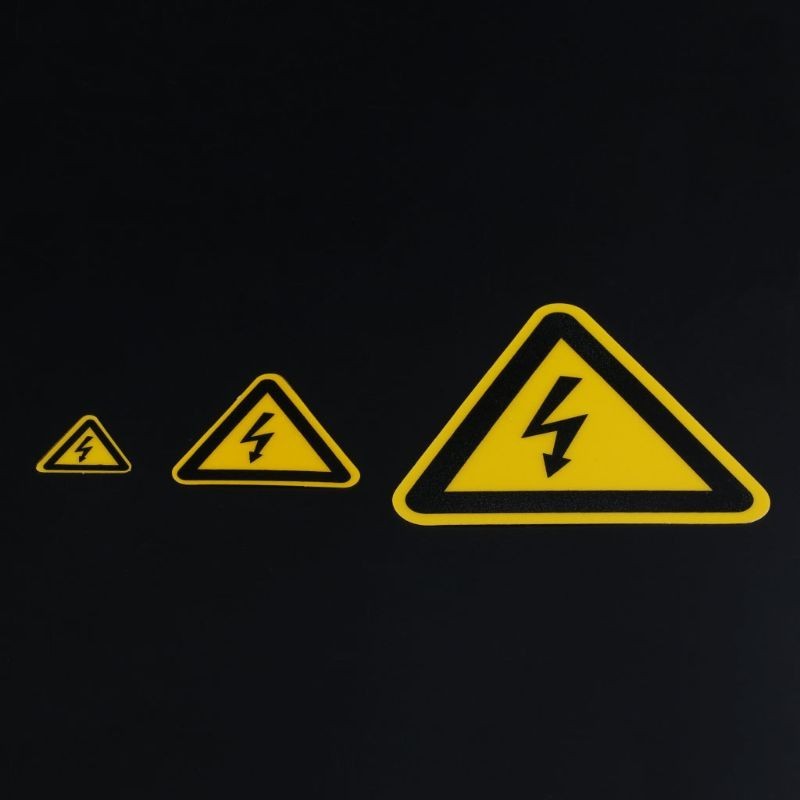 

Warning Sticker Adhesive Labels Electrical Shock Hazard Danger Notice Safety 25mm 50mm 100cm PVC Waterproof