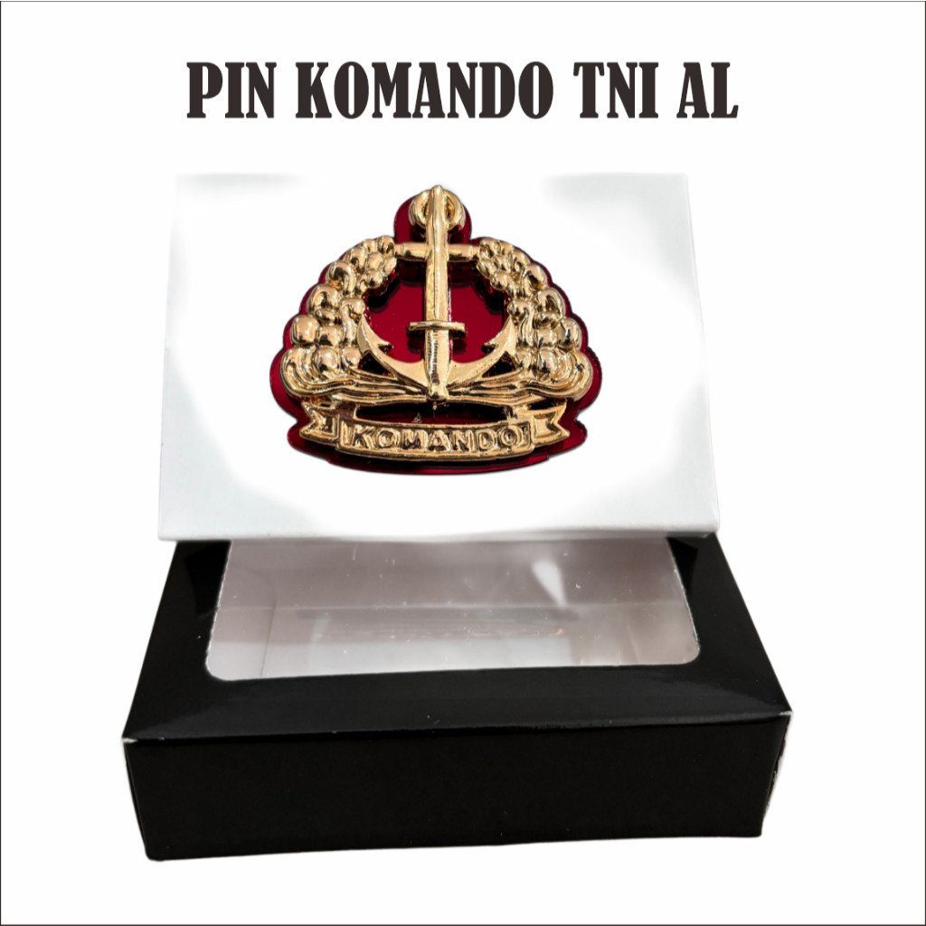 PSN_Atribut WING KOMANDO TNI AD PDH BRIVET BREVET Brevet / Lencana KOMANDO TNI AD BAHAN LOGAM BERKUA