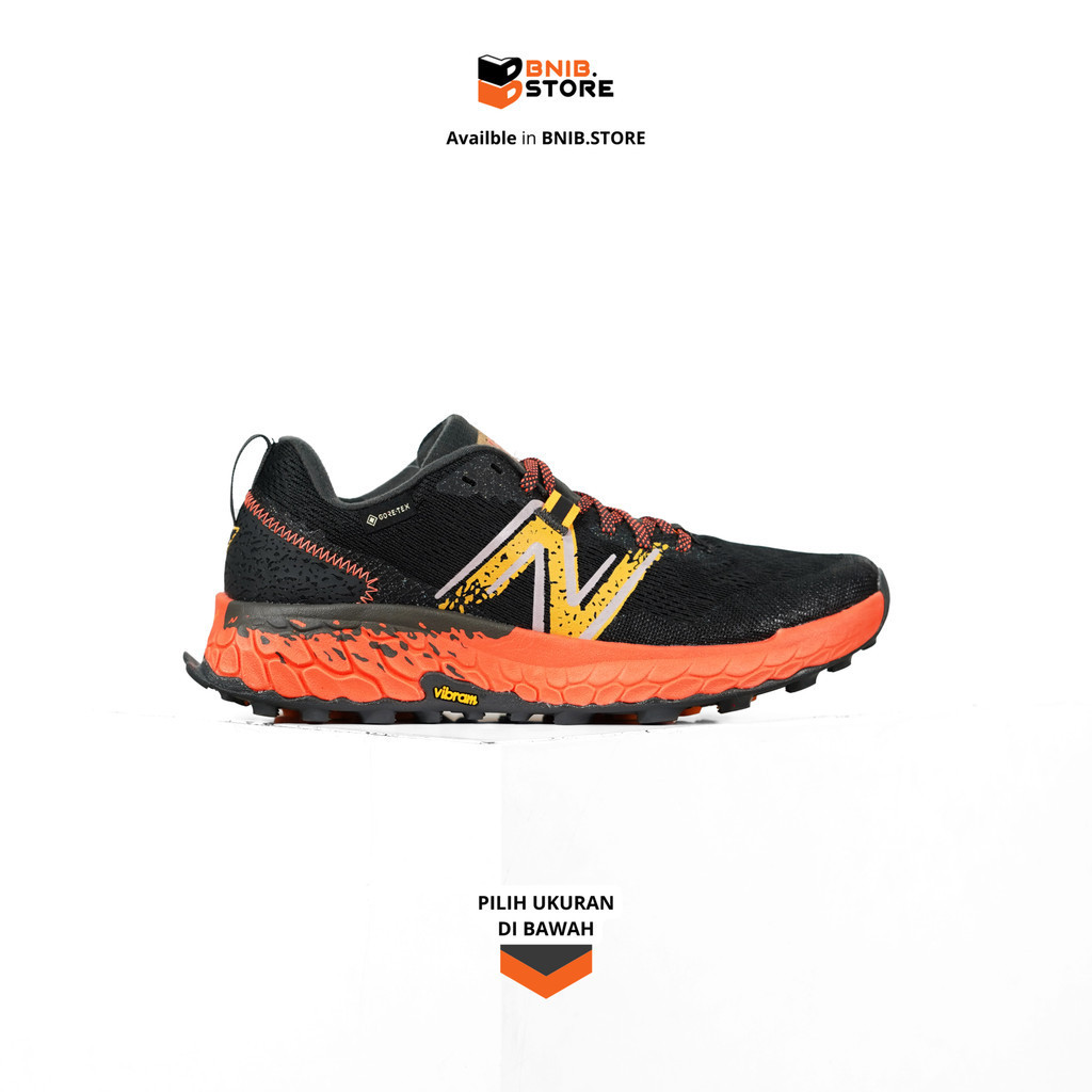 Sepatu Lari NB Fresh Foam X Hierro v7 GORE-TEX Blacktop Neon Dragonfly Original