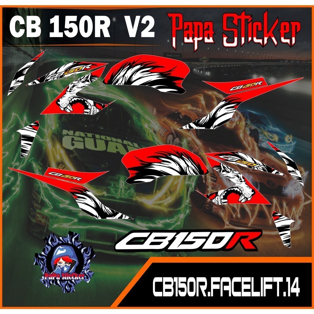 STRIPING CB150R / CB 150 R 2016 2017 VARIASI STICKER STIKER SCOTLITE SKOTLET MOTOR