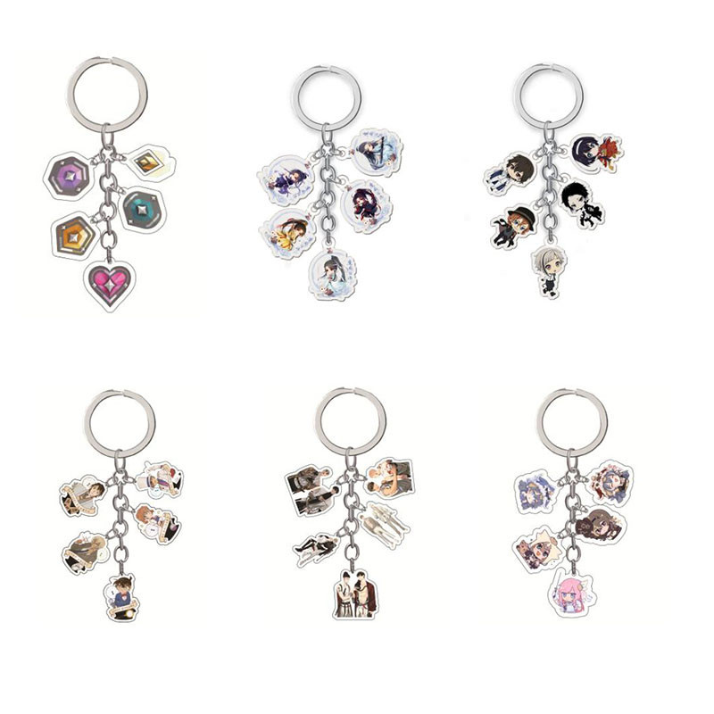 100 Styles Mo Dao Zu Shi Acrylic Keychain Figure Wei Wuxian Lan Zhan Acrylic Pendant Figure Key Hold