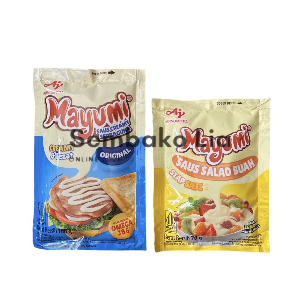 

Mayumi Saus Creamy Serba Guna Kemasan 100g / Mayumi Saus Mayo/ Mayonaise Original 100 Gram