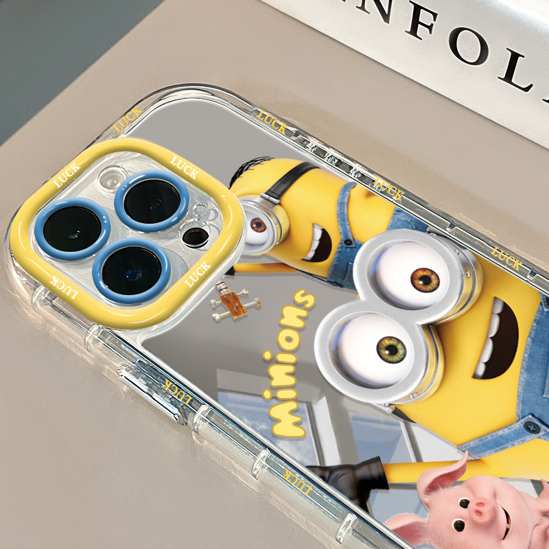 Pola Kartun Lucu Pria Kuning Kecil case Hp Iphone 11 Pro Max Xs Xr 12 13 14 15 Plus