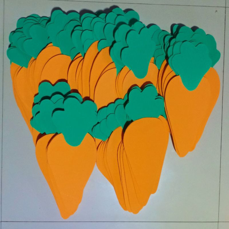 1 WORTEL Bahan Dekorasi Kelas Mading Pojok Baca Sekolahan Paud TK SD Tempat Bermain