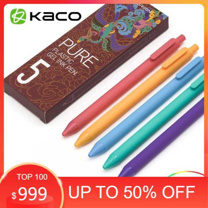 

Kaco PURE CLASSIC III Special Edition Pena 0.5mm 5PCS - K1015(Colorful Ink)