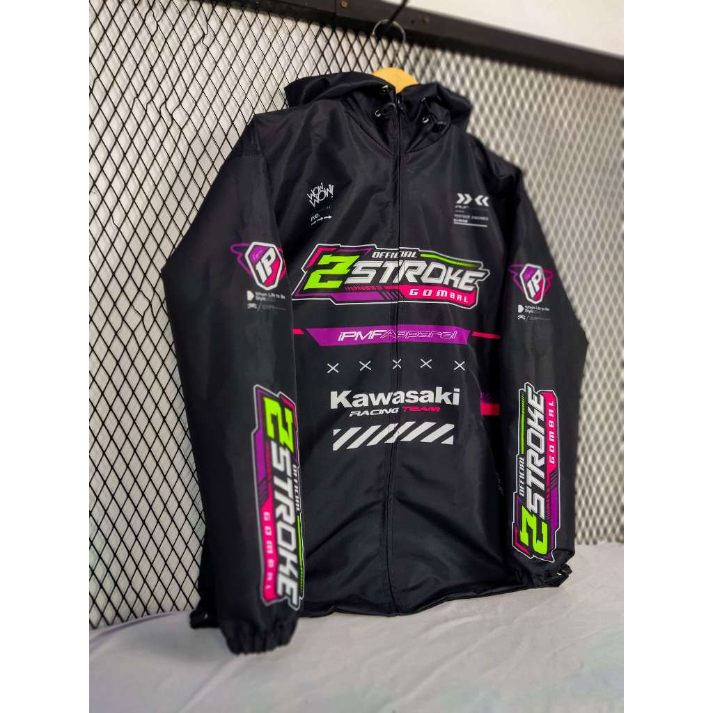 JAKET RACING WATERPOOF BEBAS REQUEST DESIGN