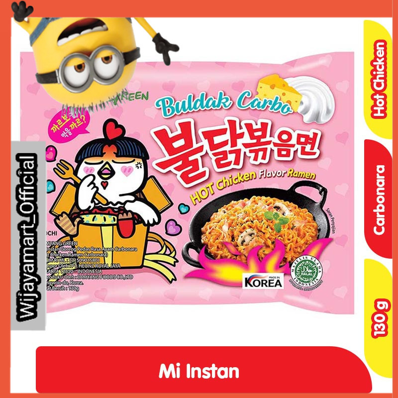 

Samyang Mi Instan Ramen Ayam Pedas Buldak Carbonara 130 g
