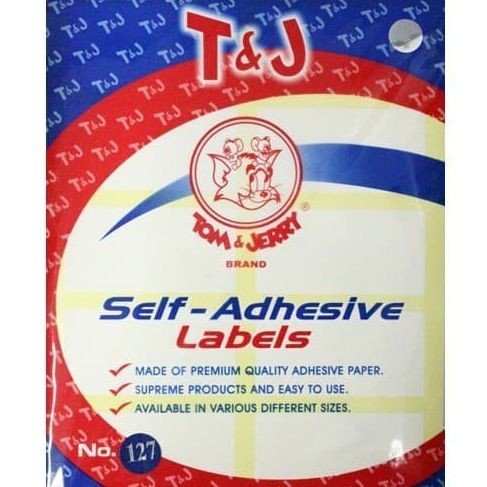

Label Tom & Jerry No. 127 per pack isi 10 lembar