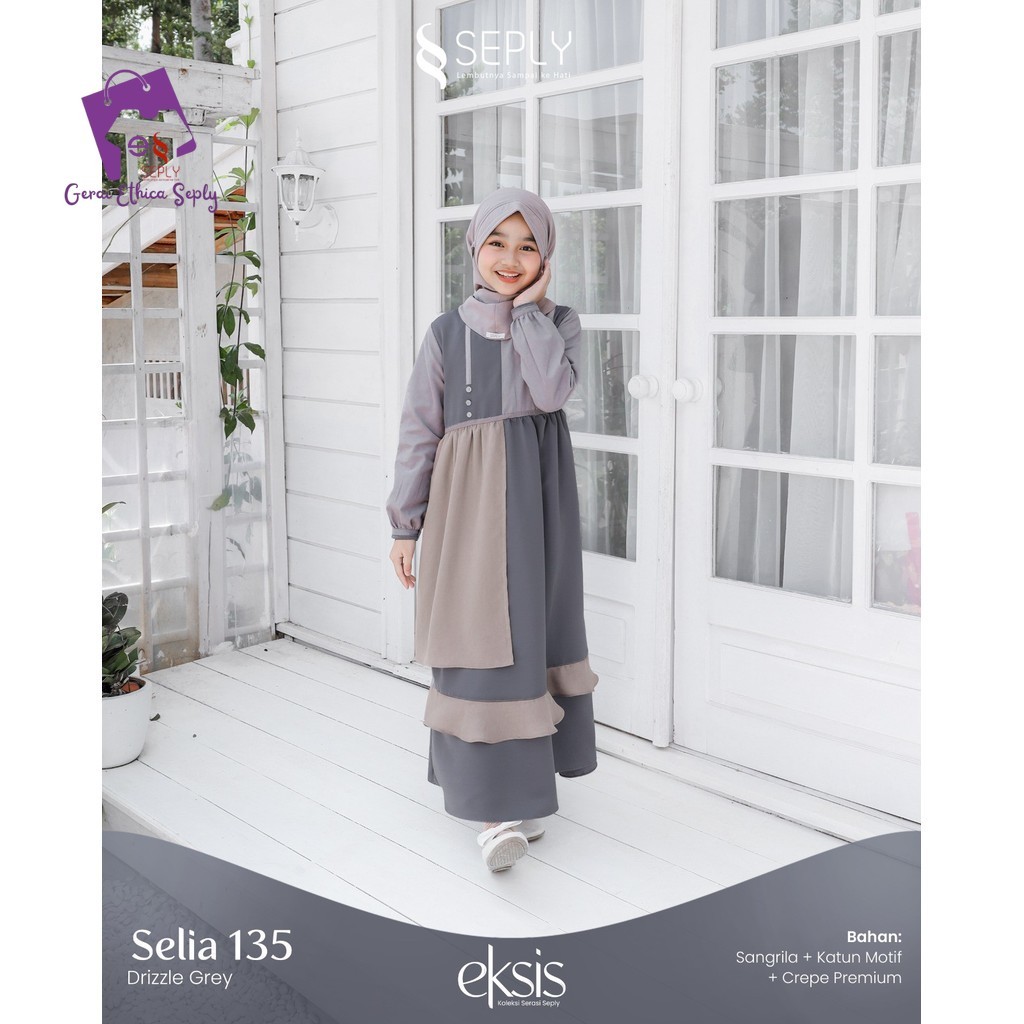 Gerai Ethica Seply - Gamis Anak Perempuan Model Terbaru Selia 135 Seply