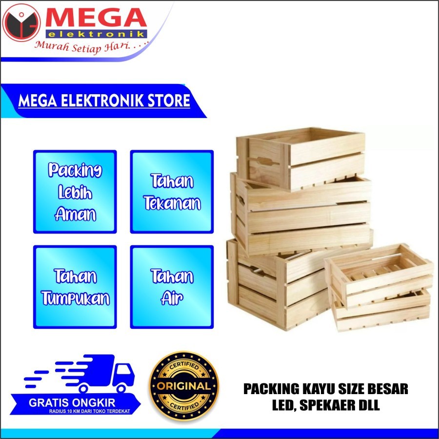 PACKING KAYU LED TV 32 INCH speaker aktif besar