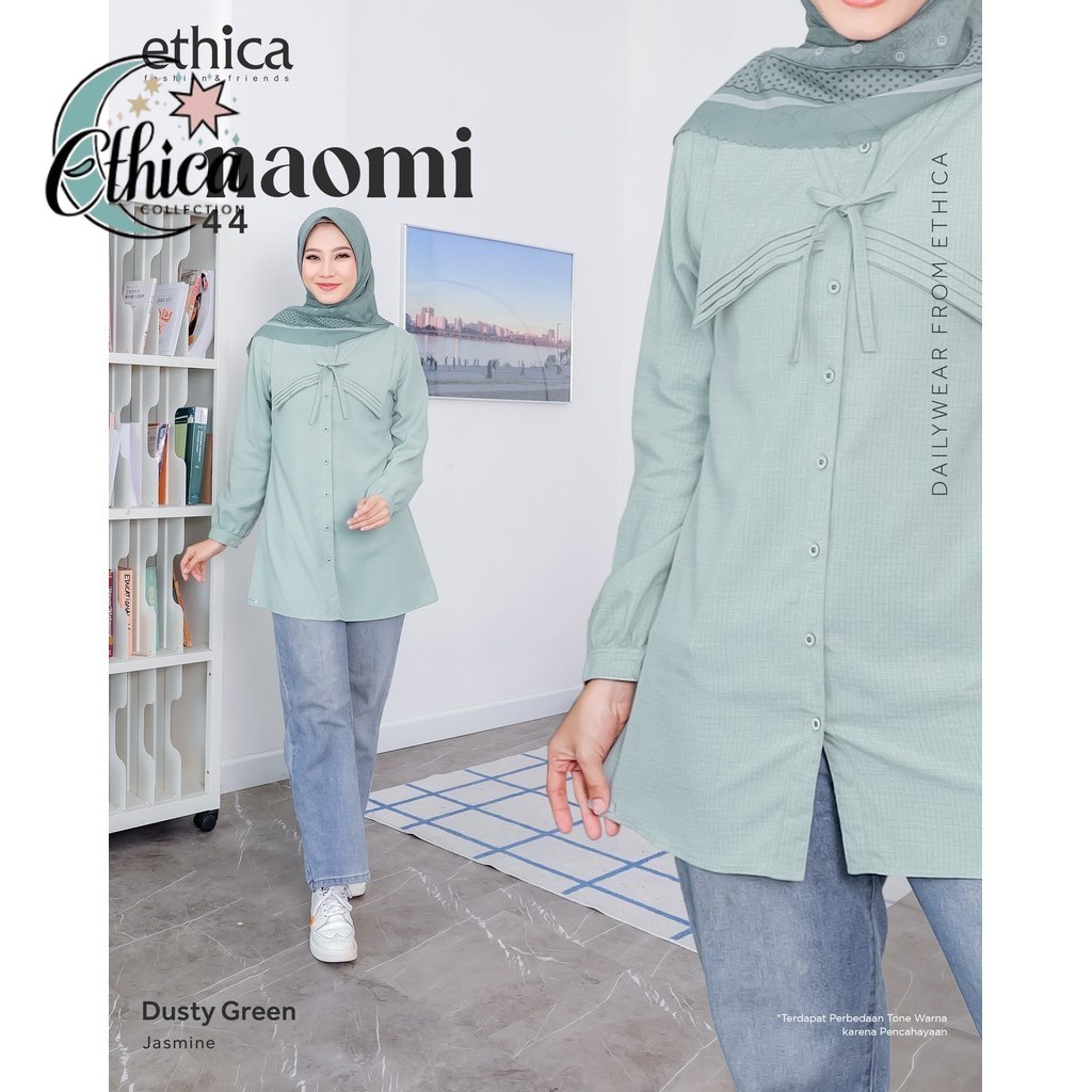 Ethica_Collection - Atasan Wanita Naomi 44 Kemeja Tunik By Ethica