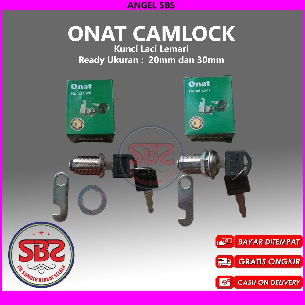 Cam Lock camlock Kunci Laci Lemari ONAT 103 - 30 mm dan 20mm