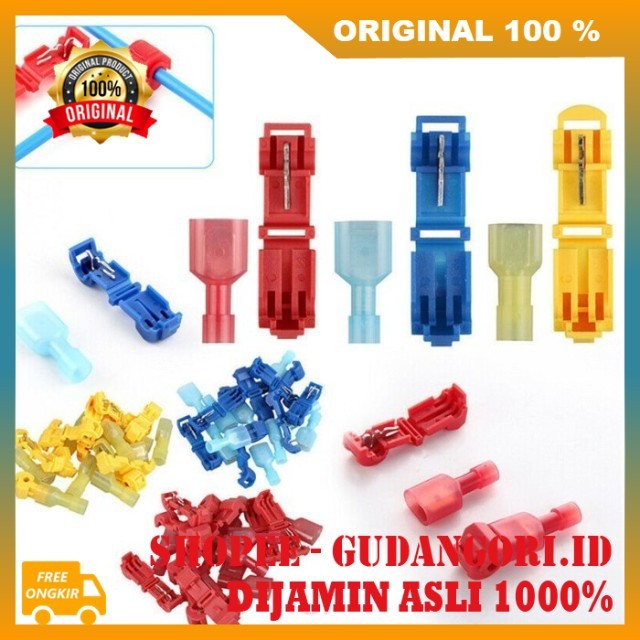 Konektor Kabel Jumper T Konektor Penyambung Kabel T Konektor Kabel Listrik T Sambungan Kabel T Isi 1