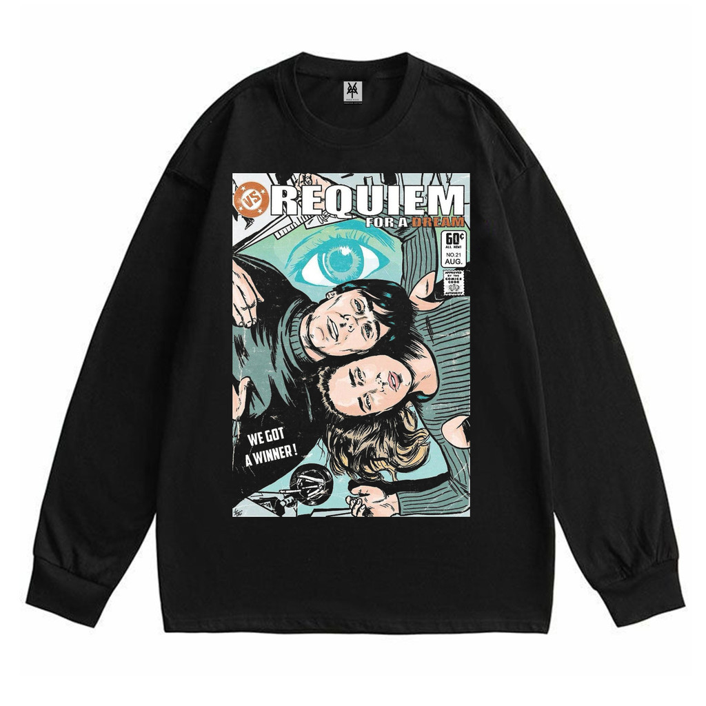 Patternmerch "requiem for a dream movie" Oversize T-Shirt | Longsleeve Oversized | washing tee | Kao