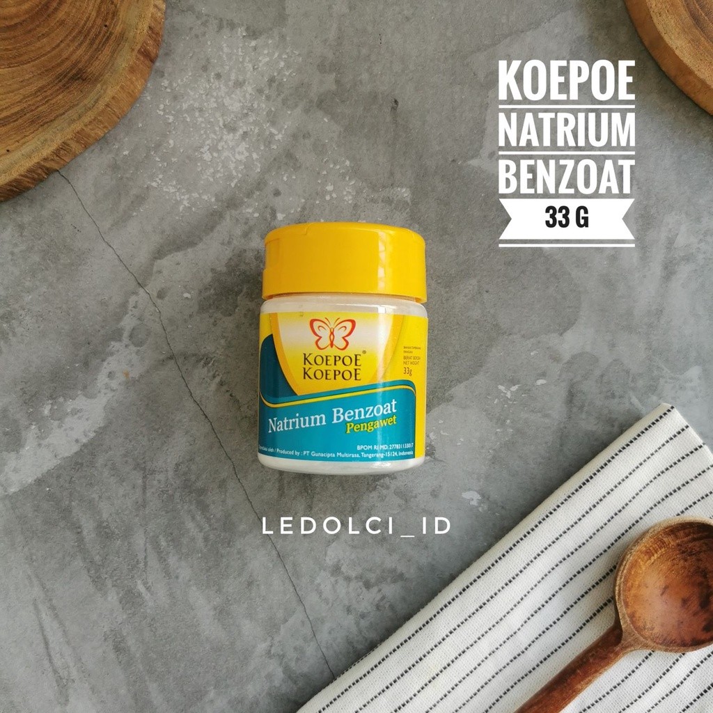 

KOEPOE NATRIUM BENZOAT PENGAWET MAKANAN 33 GRAM (KEMASAN KECIL)