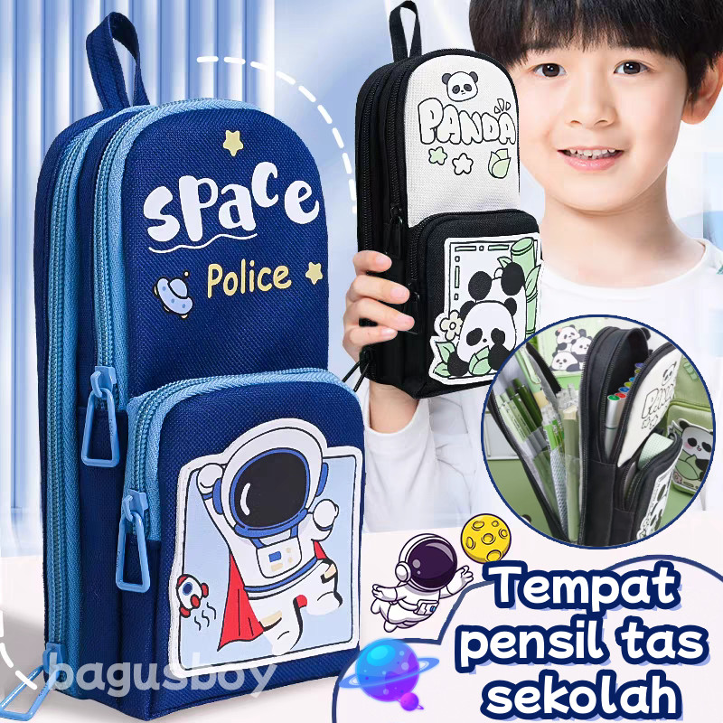 

Tempat Pensil Dekorasi Glitter Karakter 3D Kapasitas Besar Model Tas Lucu Gaya Korea/Tempat Pensil Tas Sekolah