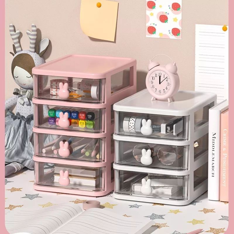 Rak Meja Laci Multifungsi Kotak Penyimpanan Susun Serbaguna Drawer Rak Kosmetik Aksesoris Multifungs