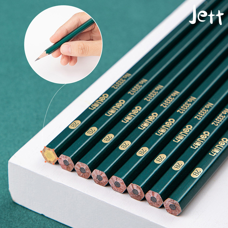 

Siswa SD 2B Menulis Pensil HB Tiang Heksagonal Ujian Menggambar Sketsa Pena Tulis- Jett