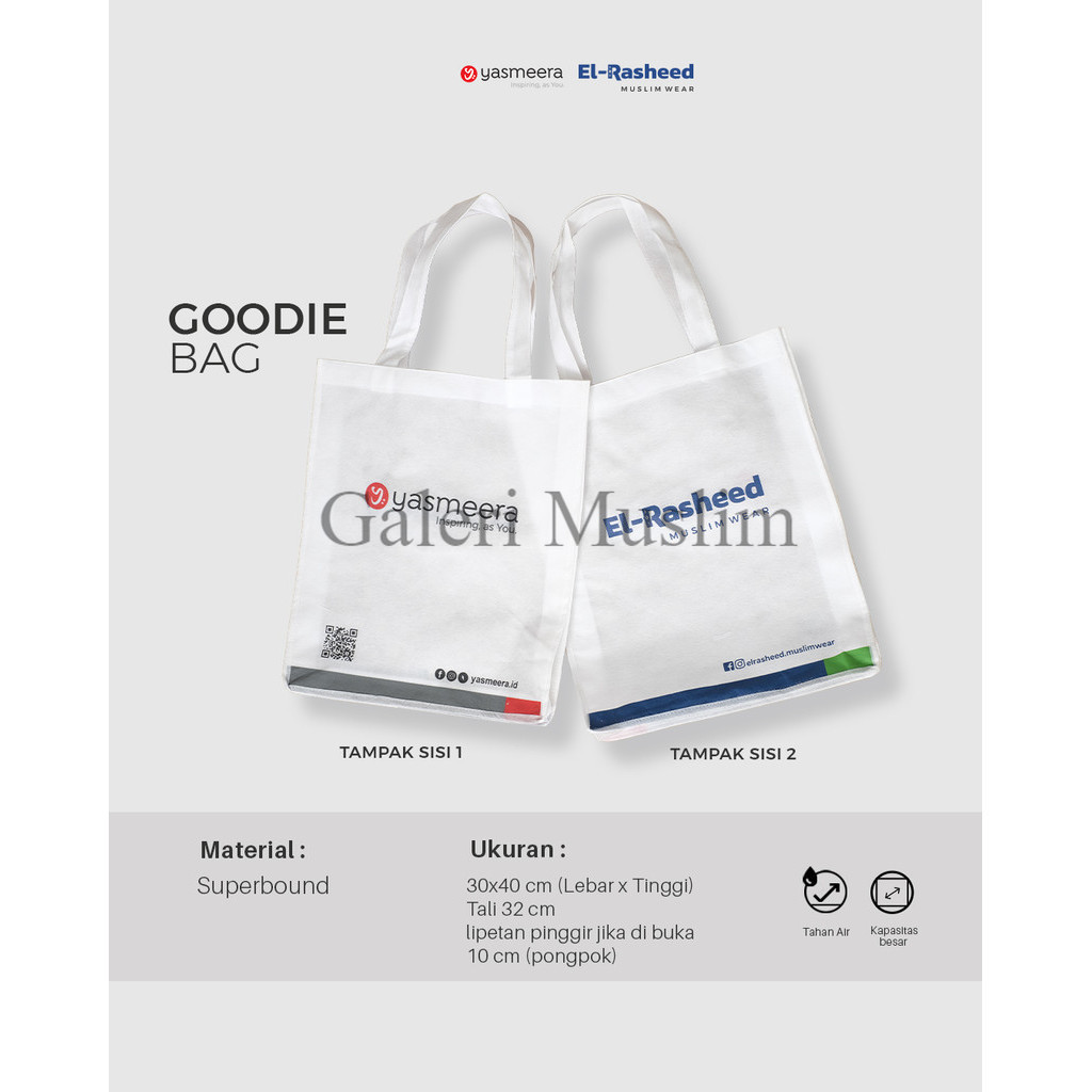 

Goodiebag Premium Tebal by Yasmeera / Goodie Bag / Tas Kain