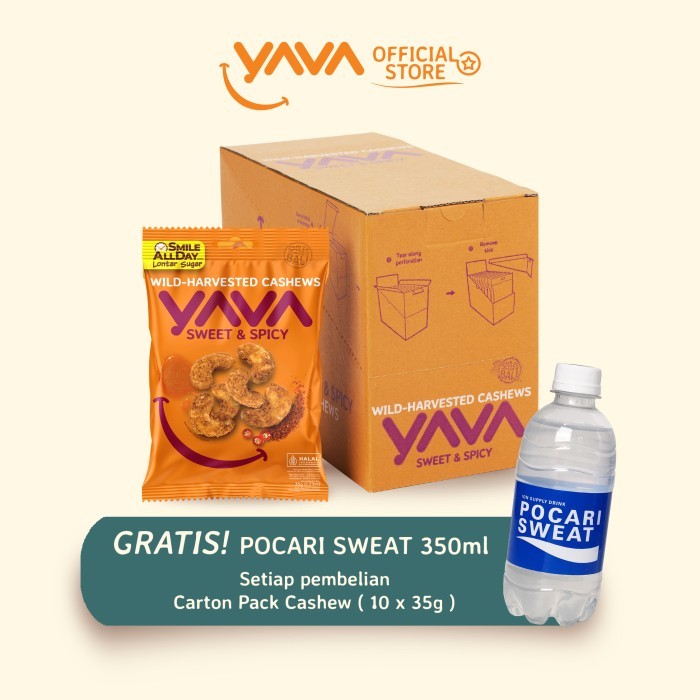 

YAVA Carton Pack Cashew Sweet & Spicy ( 10 x 35g )