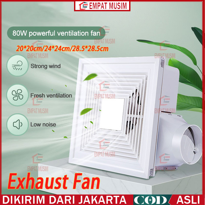 Exhaust Fan Kipas Angin Hexos Fan / Exhaust Fan Plafon 28.5cm/24cm /20cmExhaust Fan Ceiling Kipas An