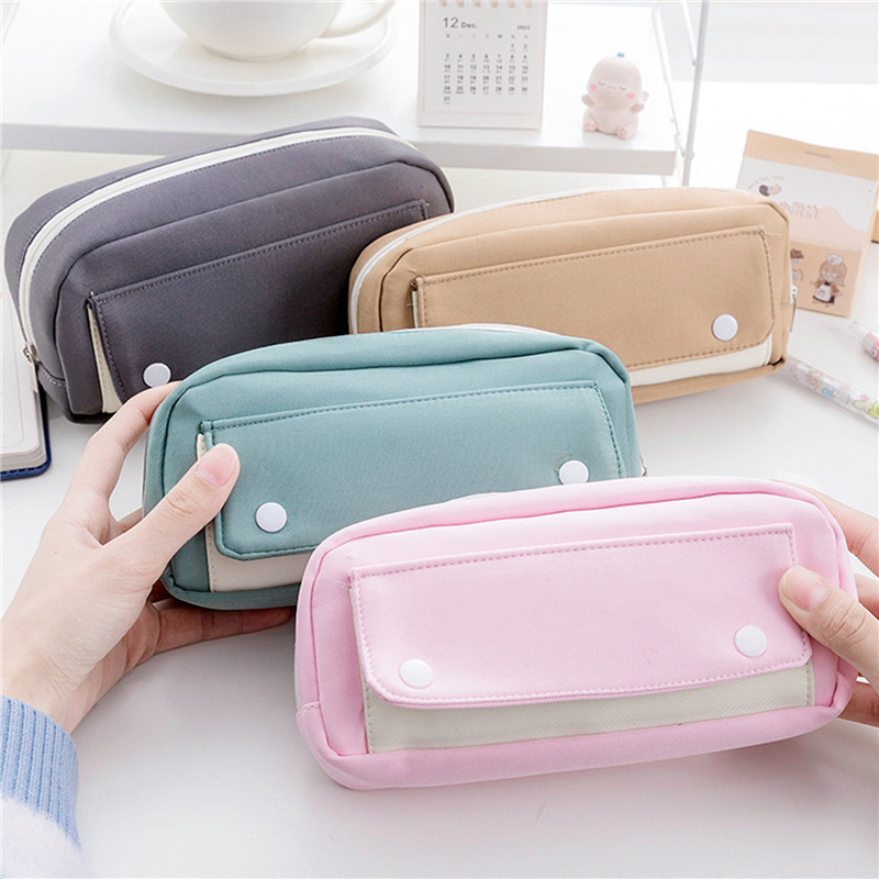 

Pencil Case Organizer Pen Marker Holder Storage Bag Big Pencil Pouch for College School Office Teen Girl Boy Women Men