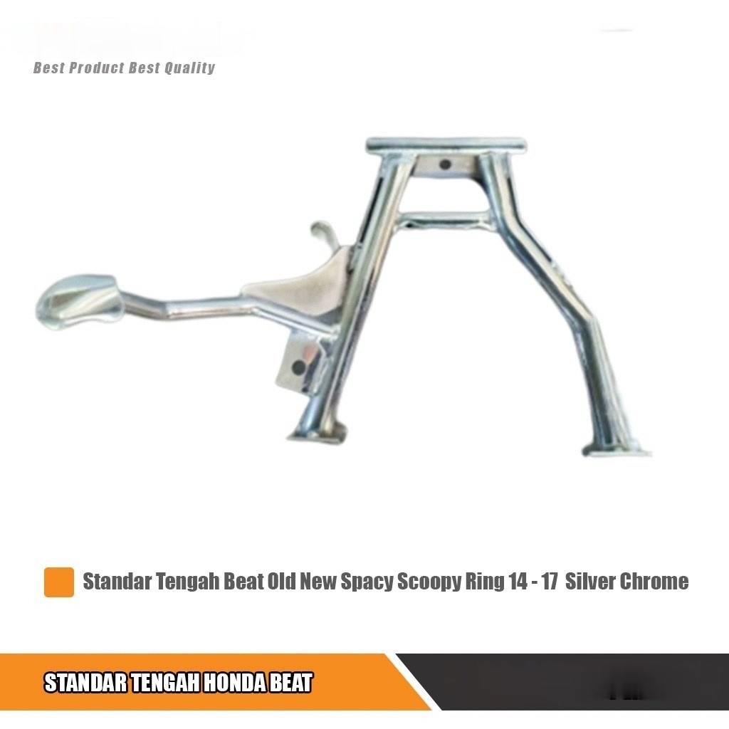 Standar Tengah Beat Fi Karbu Standart Jagrak Jagang Ring 14 Silver Chrome Beat Karbu jakrak standar 