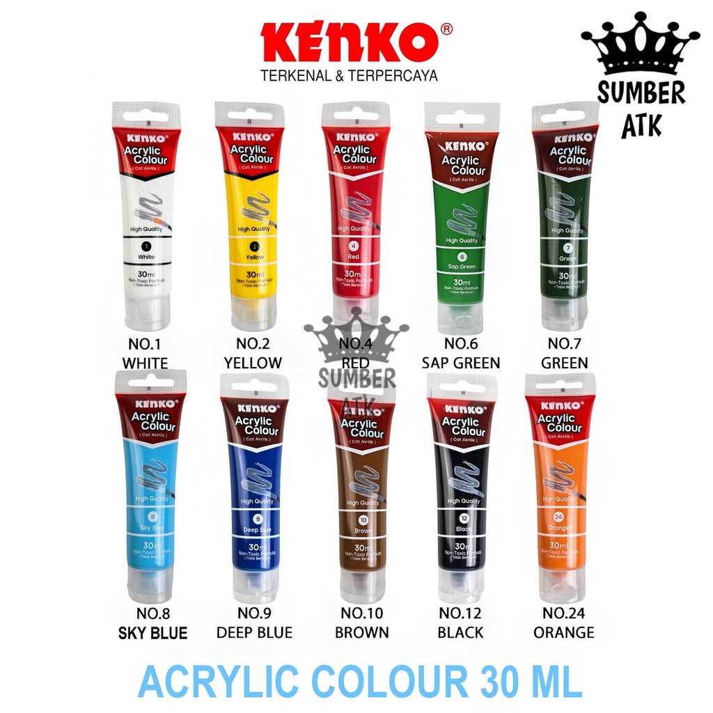 

Cat Akrilik Acrylic Color KENKO ARC-30 30ML