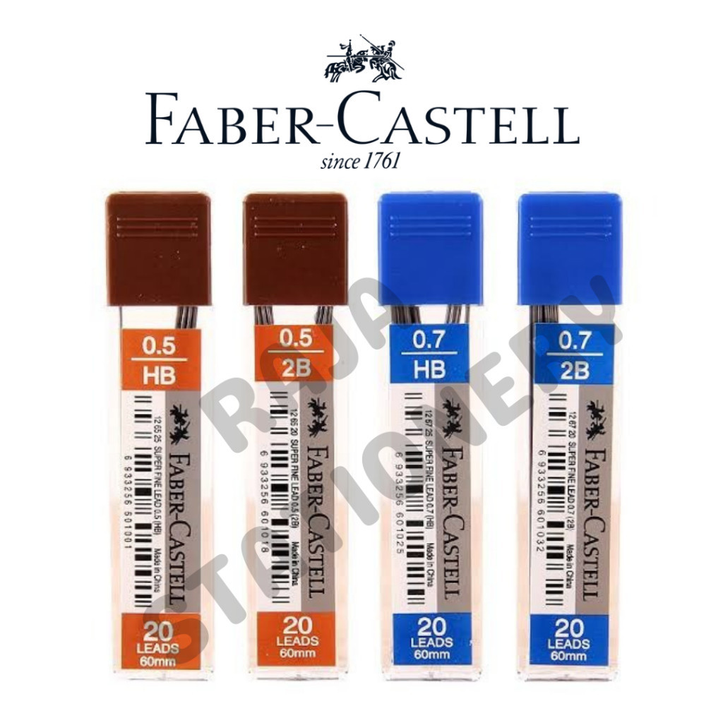 

Faber Castell Lead Superfine 0.5 0.7 / Isi Pensil Mekanik Faber Castell 2B Pencil Superfine