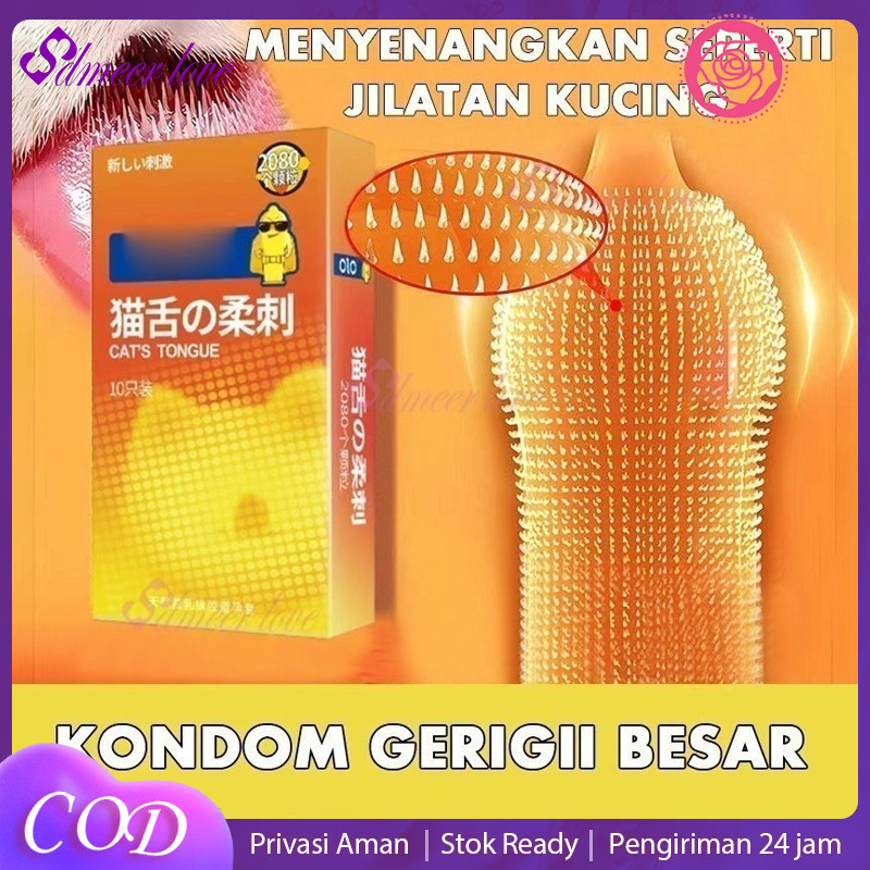 GRY383 0L0 Kondom gerigii kasar kondom gerigii besar kondom bergrigi 10pc/Box ringbergerigi sutra be